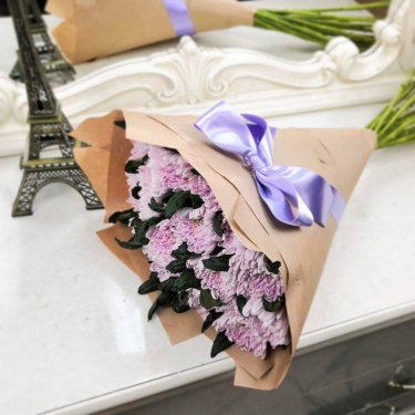 Букеты из 15 хризантем Букеты из 15 хризантем