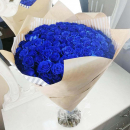 101 синяя роза в букете 101 синяя роза в букете