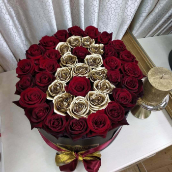 51 красная роза с цифрой