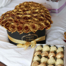 51 золотая роза - сердце 51 золотая роза - сердце