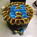 Золотые розы с буквой от 51 шт. Золотые розы с буквой от 51 шт.