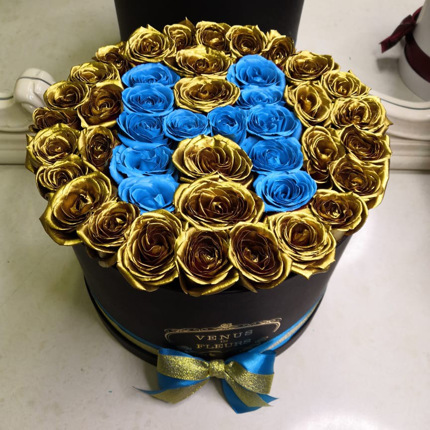 Золотые розы с буквой от 51 шт. Золотые розы с буквой от 51 шт.