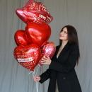 Облако шаров "ты лучшая" - 5 шт. Облако шаров "ты лучшая" - 5 шт.