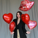 Облако шаров "ты лучшая" - 5 шт. Облако шаров "ты лучшая" - 5 шт.