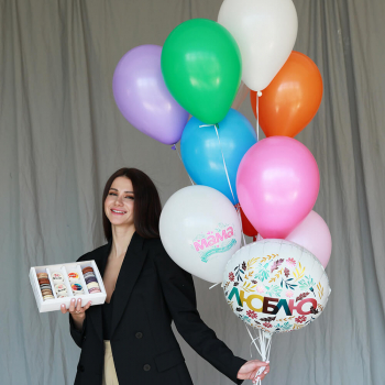 Облако шаров - Для мамы - 9 шт.