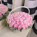 Корзина из ранункулюсов от 29 шт. Корзина из ранункулюсов от 29 шт.