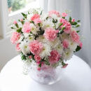 Гвоздики с хризантемами в букете - 29 шт. Гвоздики с хризантемами в букете - 29 шт.