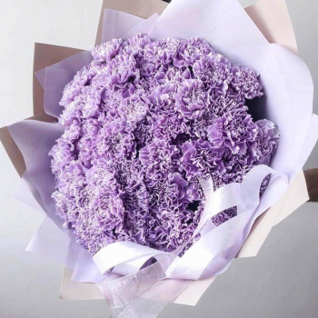 41 крашеная гвоздика в букете