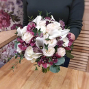 Букет из нежных калл и орхидей - 25 шт. Букет из нежных калл и орхидей - 25 шт.