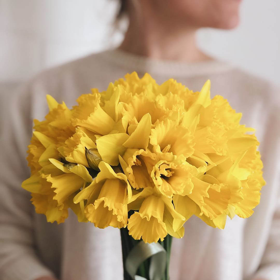 Свадебный букет из нарциссов - 29 шт. Свадебный букет из нарциссов - 29 шт.