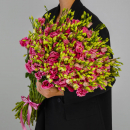 51 розовая эустома в букете 51 розовая эустома в букете