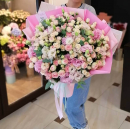 Эустомы с кустовыми розами - 61 шт. Эустомы с кустовыми розами - 61 шт.