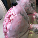 51 необычная розовая роза в букете 51 необычная розовая роза в букете