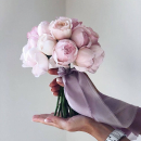 Букет невесты из пионов - 15 шт. Букет невесты из пионов - 15 шт.
