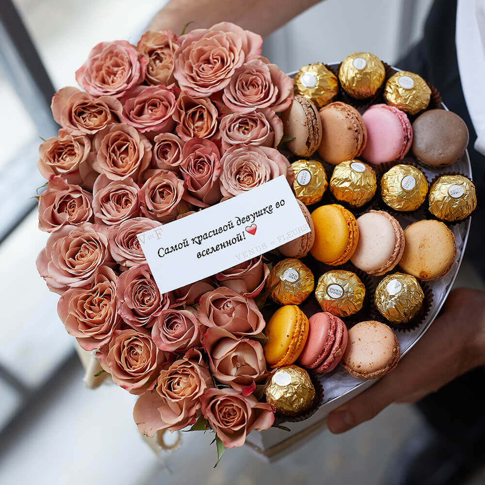 Кофейные розы со сладостями от 51 шт. Кофейные розы со сладостями от 51 шт.