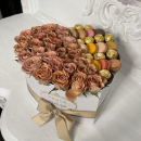 Кофейные розы со сладостями от 51 шт. Кофейные розы со сладостями от 51 шт.