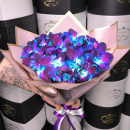 29 синих орхидей в букете 29 синих орхидей в букете