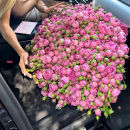 Букет пионовидных розовых роз - 101 шт. Букет пионовидных розовых роз - 101 шт.