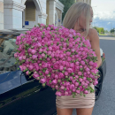 Букет пионовидных розовых роз - 101 шт. Букет пионовидных розовых роз - 101 шт.