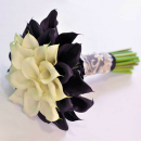 Букет невесты из черных и белых калл - 29 шт. Букет невесты из черных и белых калл - 29 шт.