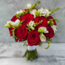 Букет невесты из роз и фрезий - 35 шт. Букет невесты из роз и фрезий - 35 шт.