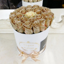 Золотые розы в коробке- 29 шт. Золотые розы в коробке- 29 шт.