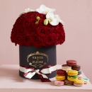 101 бордовая роза с орхидеями 101 бордовая роза с орхидеями