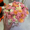 Солнечные кустовые розы - 29 шт. Солнечные кустовые розы - 29 шт.