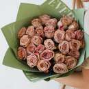 Кофейные розы в букете - 31 шт. Кофейные розы в букете - 31 шт.