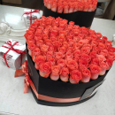 81 коралловая роза - сердце 81 коралловая роза - сердце