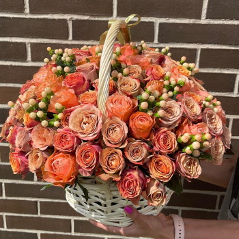 Кофейные пионовидные - 81 шт.