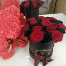 Черно-красные розы от 9 шт. Черно-красные розы от 9 шт.