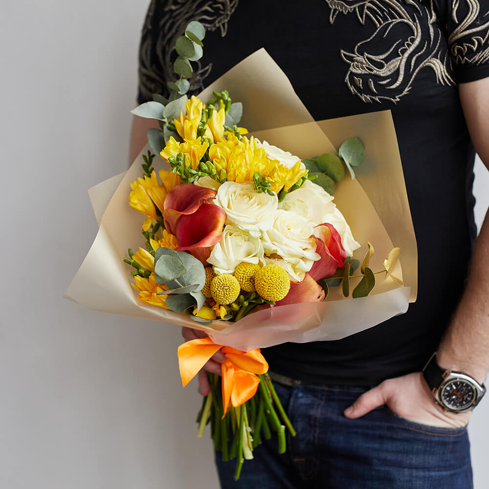 Фрезии с каллами - 35 шт. Фрезии с каллами - 35 шт.