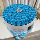 Голубые розы "Silver point" от 9 шт. Голубые розы "Silver point" от 9 шт.