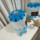 Голубые розы "Silver point" от 9 шт. Голубые розы "Silver point" от 9 шт.