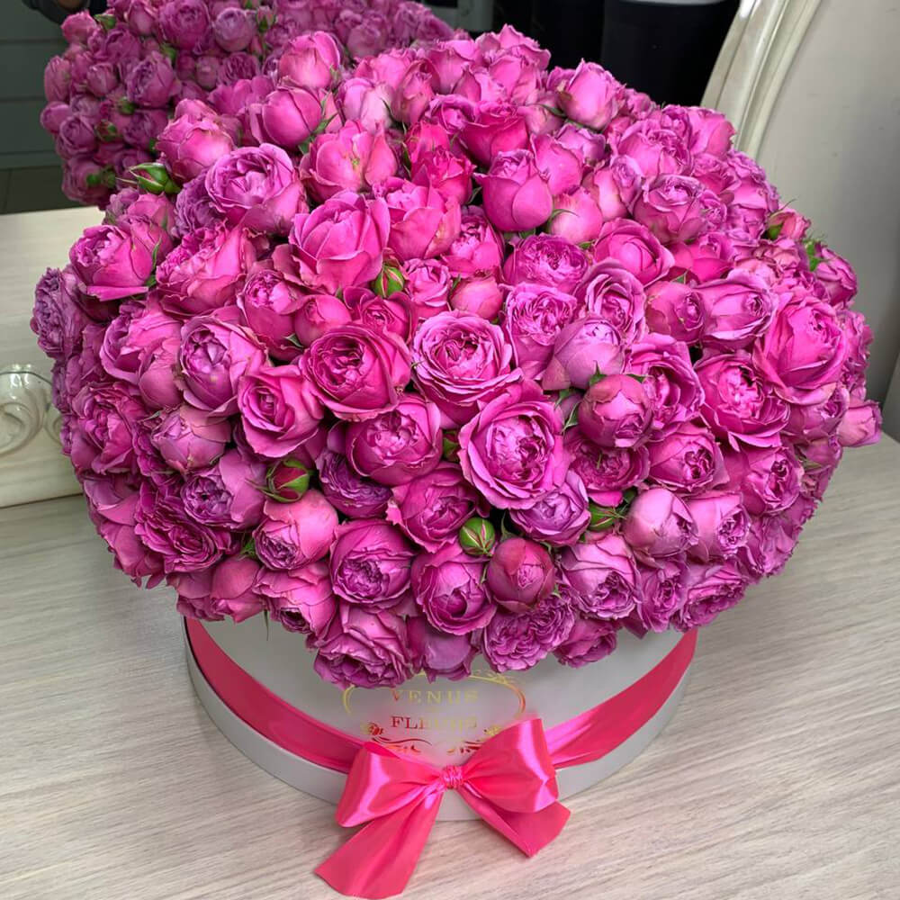 Розовые пионовидные розы - 101 шт. Розовые пионовидные розы - 101 шт.