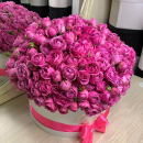 Розовые пионовидные розы - 101 шт. Розовые пионовидные розы - 101 шт.