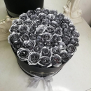 Серебряные розы в коробке от 9 шт. Серебряные розы в коробке от 9 шт.