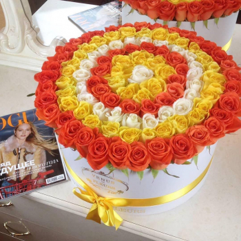 Солнечный букет из роз от 51 шт.