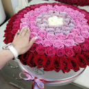 Радуга из роз от 81 шт. Радуга из роз от 81 шт.