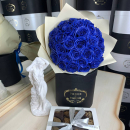 Букет синих роз от 9 шт. Букет синих роз от 9 шт.