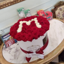 Красные розы с буквой от 51 шт. Красные розы с буквой от 51 шт.