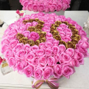 Розовые розы "Gold date" от 51 шт. Розовые розы "Gold date" от 51 шт.