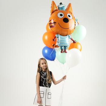 Облако шаров три кота - 9 шт.