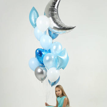 Облако шаров "закат луны" - 15 шт.