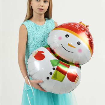 Шар новогодний - снеговик