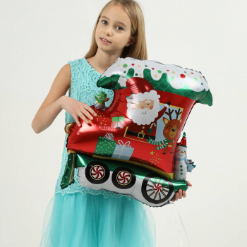 Шар новогодний паровозик