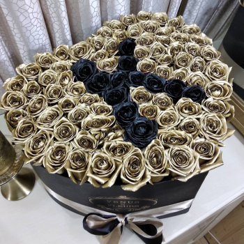 Золотые с буквой (сердце) от 51 шт.