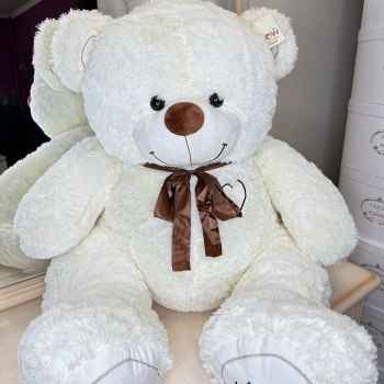 Мишка Феликс молочный - 80 см.