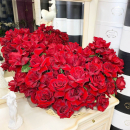 101 французская роза в корзине 101 французская роза в корзине